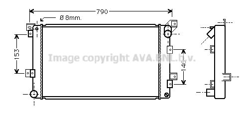 AVA QUALITY COOLING Radiators, Motora dzesēšanas sistēma CR2033